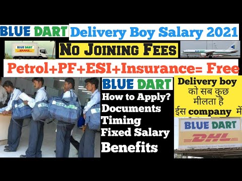 Blue Dart delivery boy salary | How to apply Blue Dart delivery boy job?