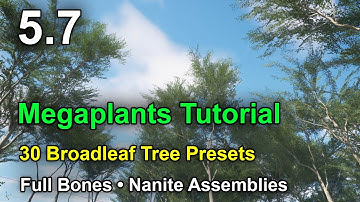 Tutorial | MEGAPLANTS | GV Broadleaf Tree Presets | Nanite Assemblies | UE 5.7 #unrealengine #UE5