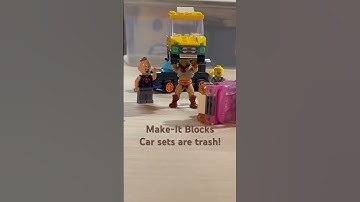 Not a fan!!  #makeitblocks #bignatebrix #dollartree #cars #lego