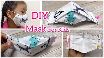 DIY 3D Face Mask Hawk style for Kids | How to Make Mask at Home | วิธีทำหน้ากากผ้า สำหรับเด็ก 5-8ปี