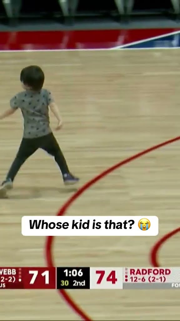A young fan ran onto the court ?