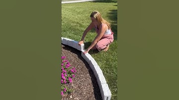 Landscape Edging 🌿 Faux Stones that are lightweight to transform your backyard