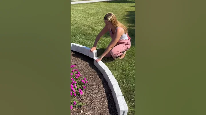Landscape Edging 🌿 Faux Stones that are lightweight to transform your backyard