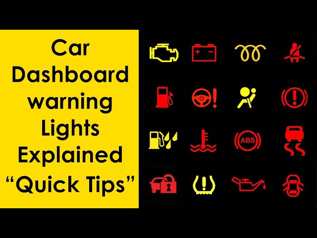Common Vehicle Car Dashboard Alert