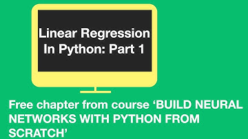Linear regression: free chapter from the course 