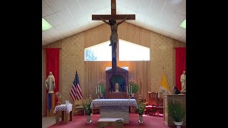 Chaplet of Divine Mercy at Holy Child Catholic Church, 7 April 2023, Tijeras NM