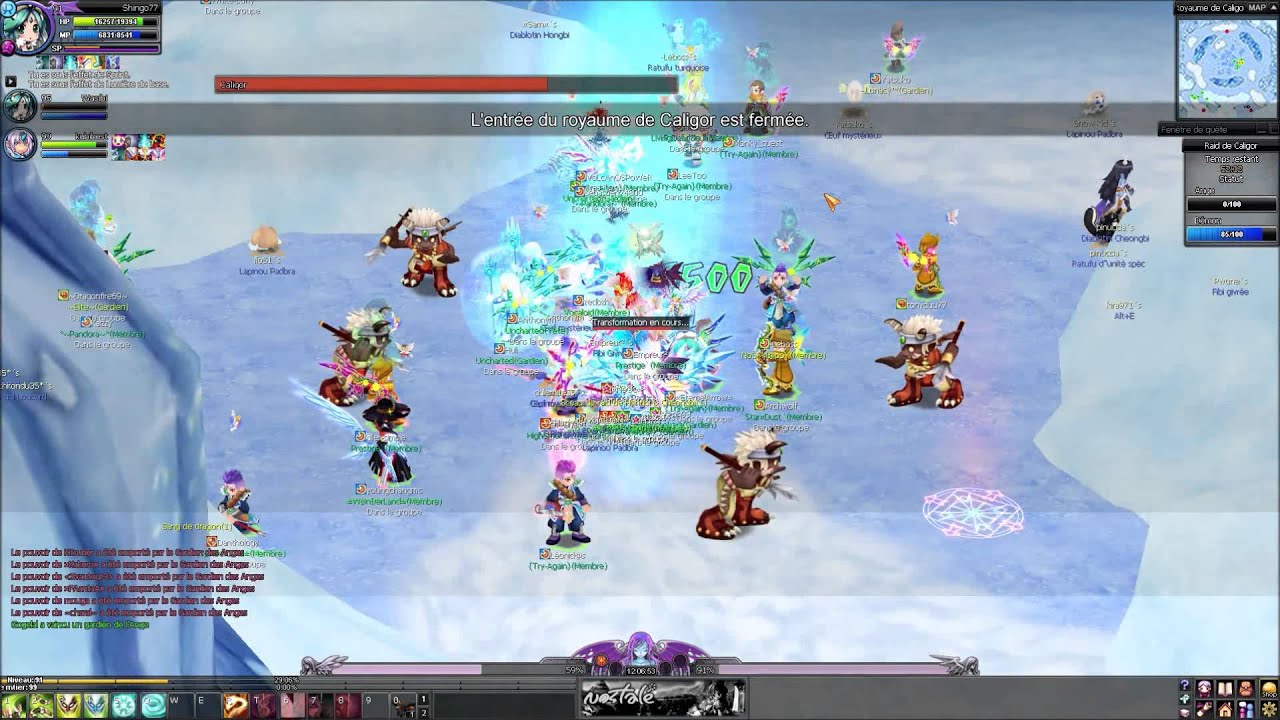 Nostale Raid Caligor 18/04 17h