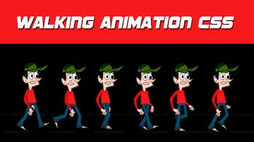 Character walking animation using css | Sprite Animation