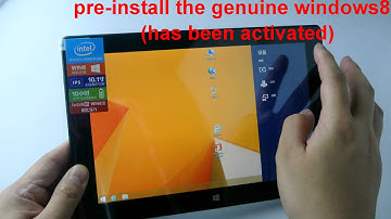 CUBE iwork10 WIN8 Edition Unboxing video