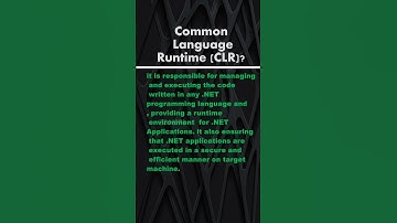 Common Language Runtime (CLR) In Dot NET Framework | #dotnet ,#csharp ,#dotnetframework
