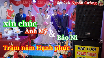 Chia sẻ thực tế đám cưới Anh Mỹ & Bảo Ni xã Cẩm Sơn, Cai Lậy Tiền Giang, rạp cưới ngoan cường.