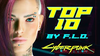 CYBERPUNK 2077  FEMALE CHARACTER CREATIONS BY FLO. TOP TEN