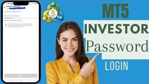 How To Login Investor Password In MT5 | Login Investor Password In MetaTrader 5