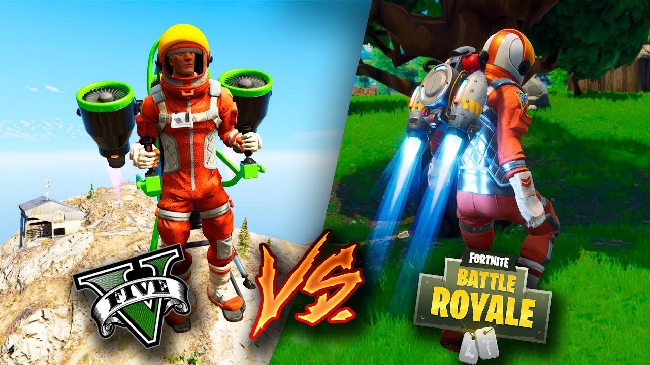 FORTNITE VS GTA V !! *EL NUEVO JETPACK* !! - ElChurches ninja air fryer