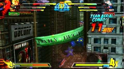 MvC3 (PS3) Ranked Match # Slow motion