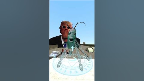 Plankton Aughh And Donald Trunga chase me in road Nextbots Gmod