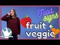 Learn Fruit and Veggie Signs in ASL | Food Signs | Pt. 2
