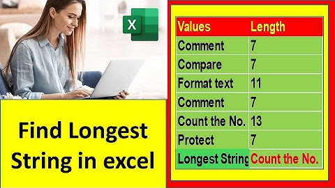 Find Longest String in excel | #exceltutorial | #excelfansonly