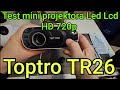 Test taniego mini projektora Led Lcd Toptro Tr26 HD 720p
