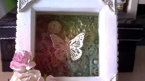 Altered shadow box mixed media