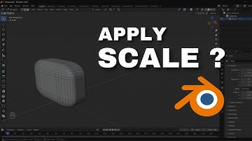 How to apply scale, and why we need to apply scale in blender