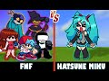 Friday Night Funkin' vs. Hatsune Miku | Minecraft (Who's the best singer?)