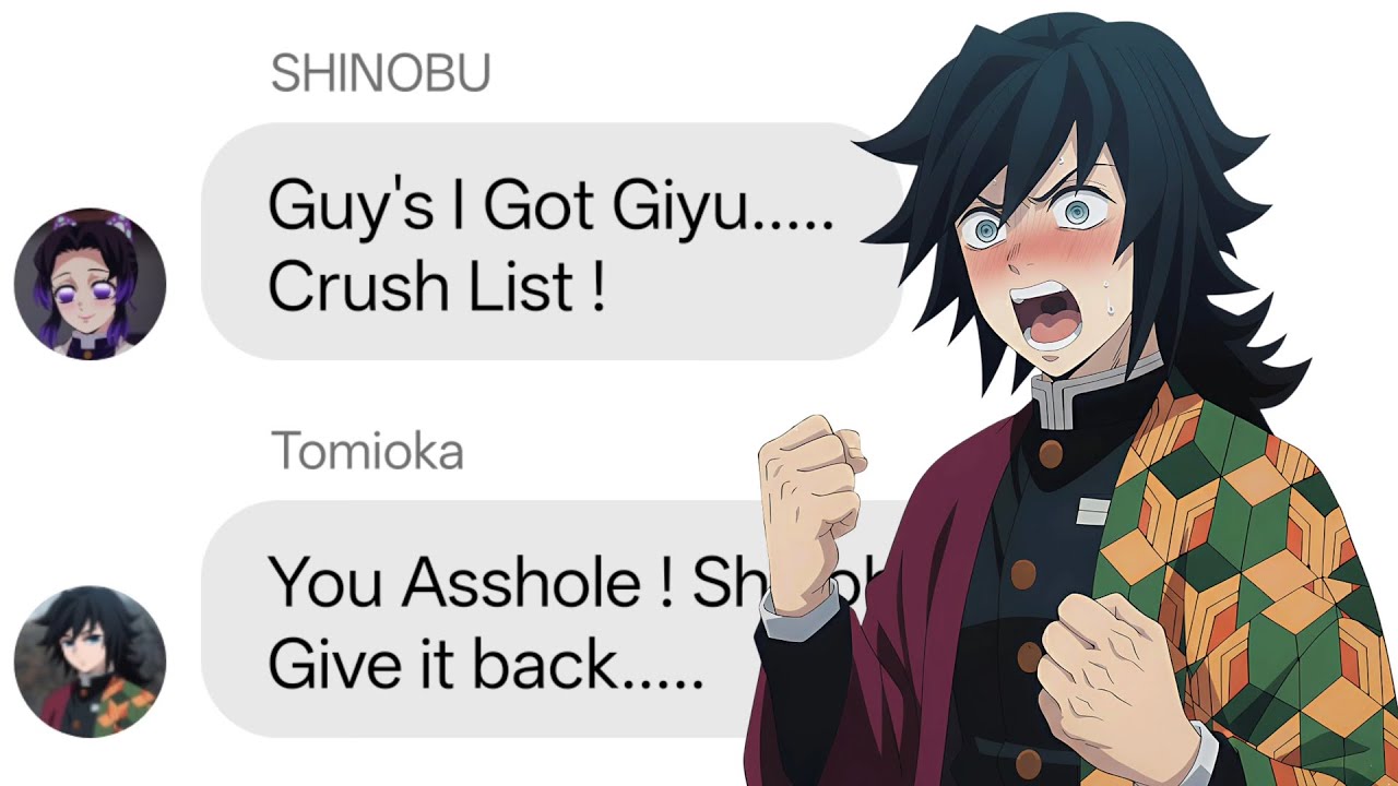 If Shinobu Got Tomioka Crush List | Demon Slayer discord server 