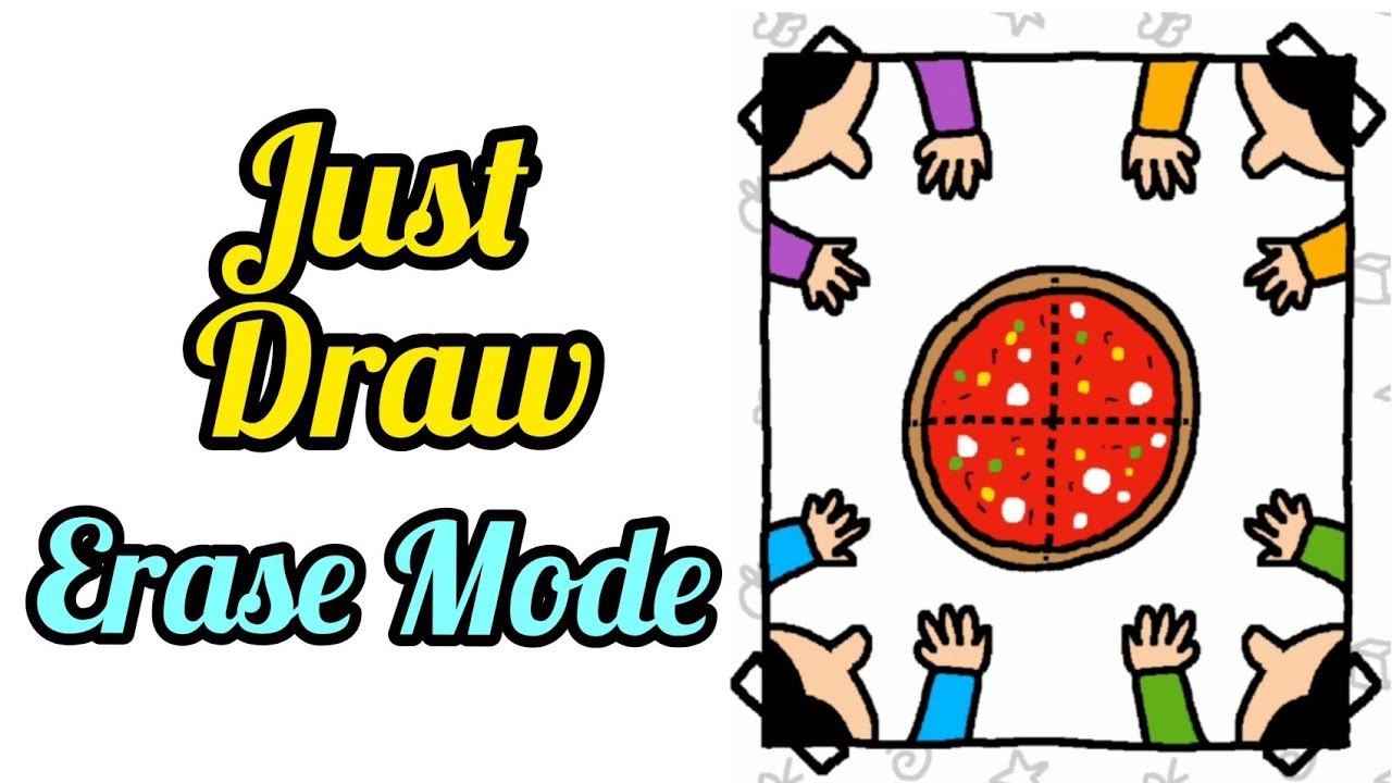 Just Draw - Drawing Puzzle - Erase Mode Level 21 Solution