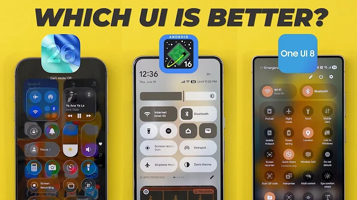 iOS 26 vs Android 16 vs One UI 8 – Ultimate UI Comparison! (Design, Features & Animations)