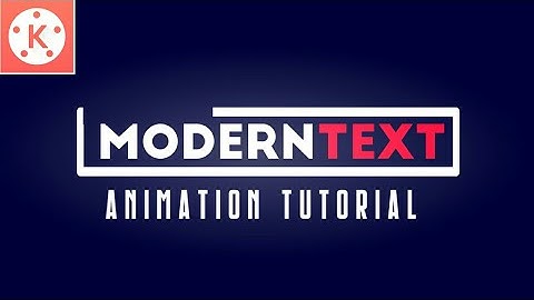 make modern text animation || kinemaster