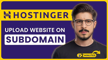 Hoe upload ik een website naar een subdomein in Hostinger 2025? | Maak een Hostinger-subdomein aa...
