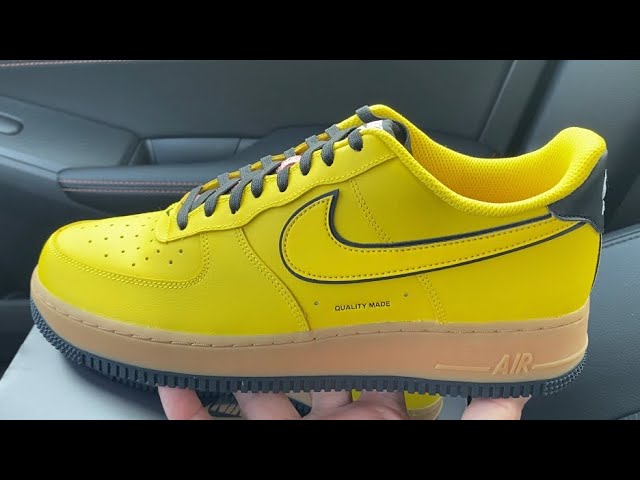 Nike Air Force 1 '07 LV8 3 Quality Made Men’s Size 12 Yellow CZ7939-700 B165