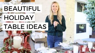 Easy Holiday Table Decor: Stunning in MINUTES with NO Fuss! ⏰ (Formula + DIY)