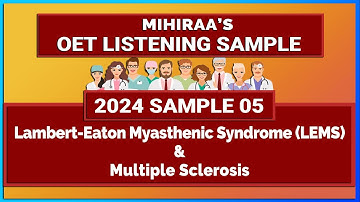 OET LISTENING TEST SAMPLE 2024 - 05 | LISTENING WITH MIHIRAA