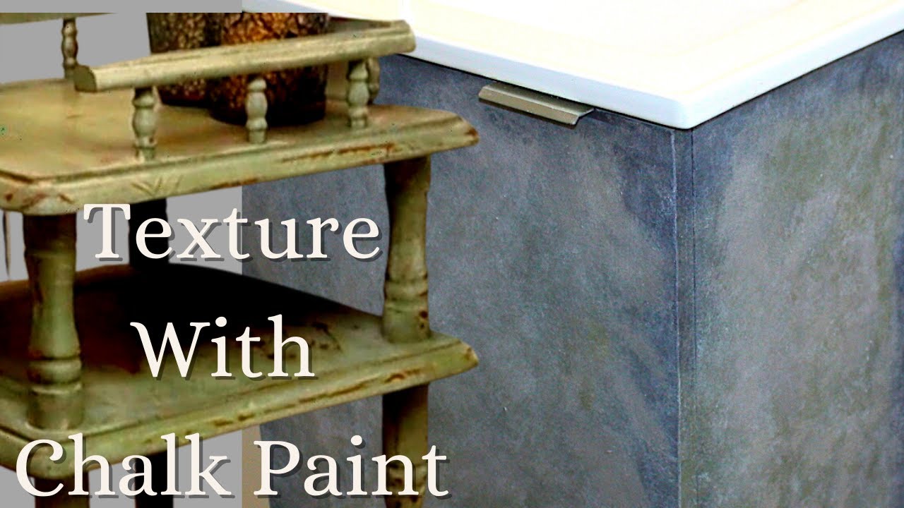 How To Create Texture With Chalk Paint and Plaster of Paris. Furniture  Makeover 