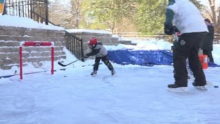 Family builds their own ice rink in their Olivette backyard