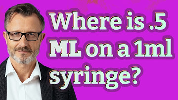 Where is .5 mL on a 1ml syringe?