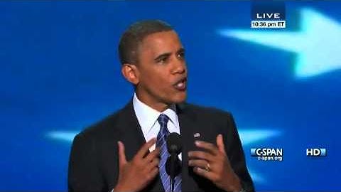 President Obama Acceptance Speech at 2012 Democratic National Convention C SPAN   Full Speech High