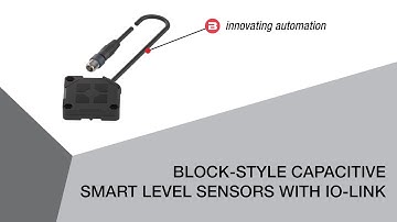 Block-Style Capacitive Smart Level Sensors with IO-Link