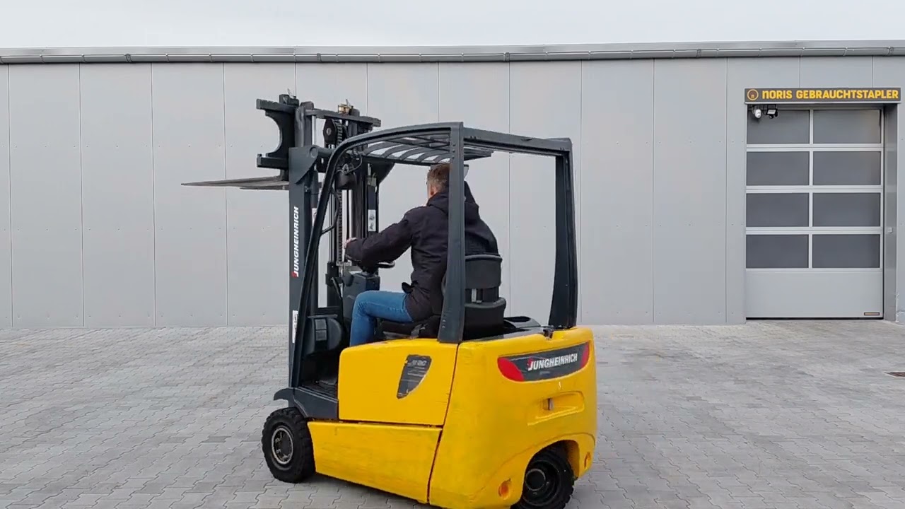 Jungheinrich EFG216 1,6Tonner Elektro 3-Rad Gabelstapler Vorführvideo Noris Gebrauchtstapler GmbH