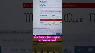 Fonte cursiva para suas atividades. Parte 1. #canvalove