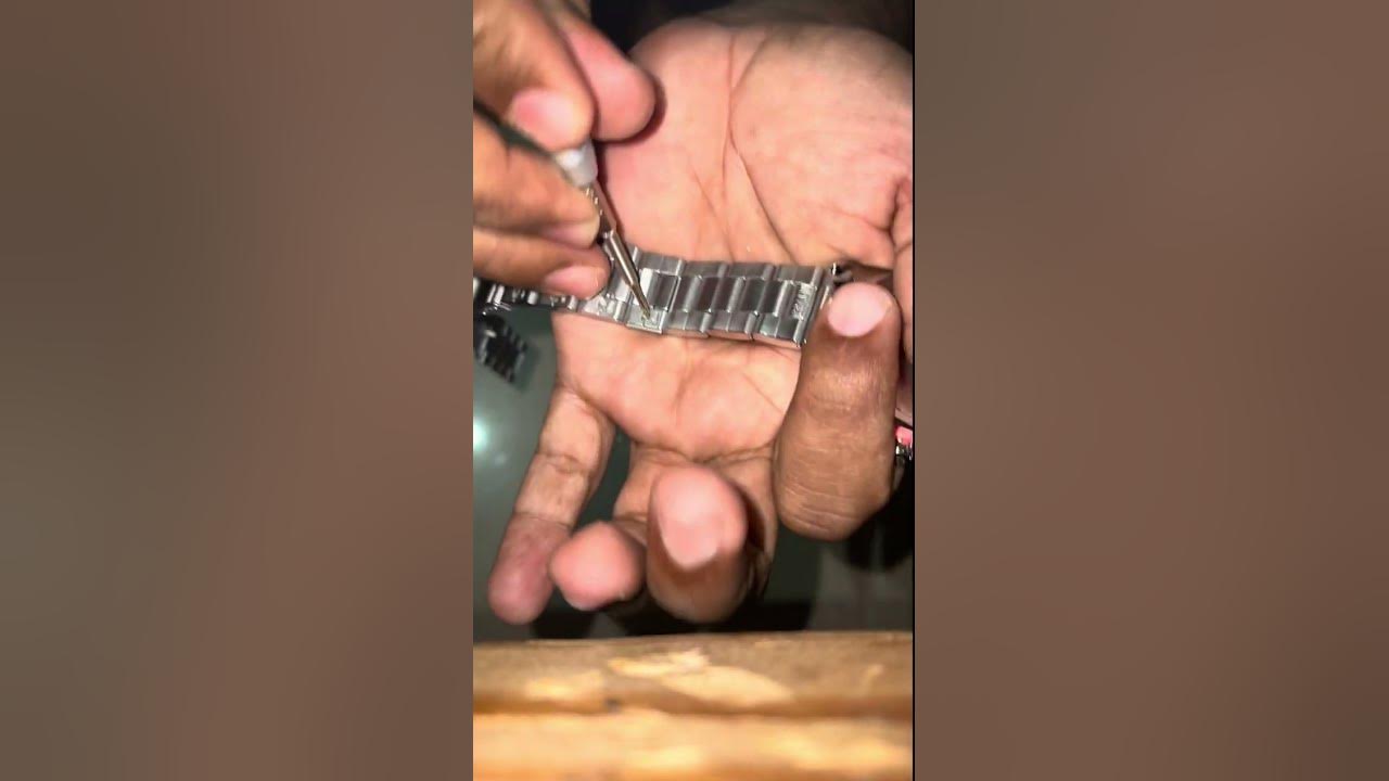 how-to-remove-chain-link-in-stainless-steel-watch-youtube