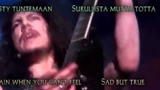 METALLICA   Sad But True (ENG \& FIN lyrics)