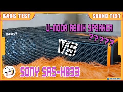 V-MODA REMIX vs SONYSRS-XB33 SOUNDTEST - Comparing sound