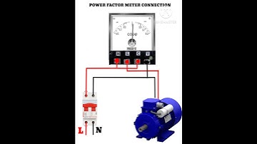 Power Factor Meter Connection wiring Diagram || Basic Electrical Science||#shorts #youtubeshorts