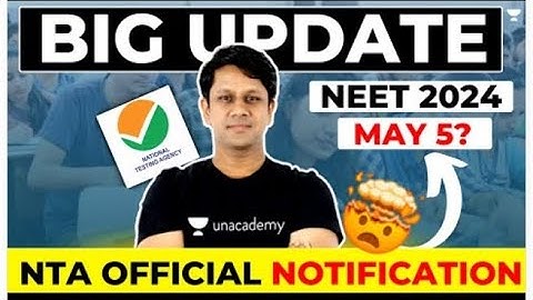 NTA Releases NEET 2024 Exam Date |OFficial Update | Breaking news |