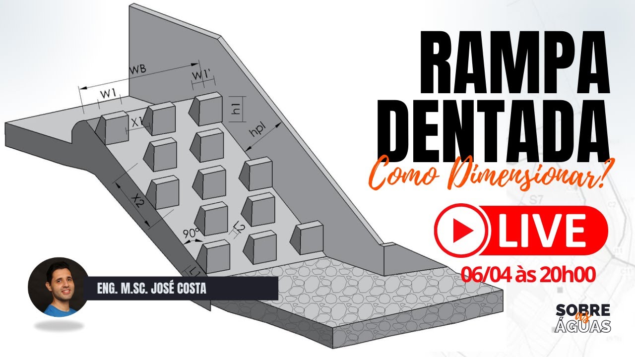 Como dimensionar uma rampa com blocos de dissipação? [Drenagem Urbana ...