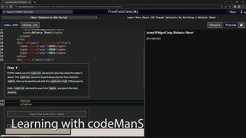 learn2code | freeCodeCamp (New) Responsive Web Design - Building a Balance Sheet: Step 8