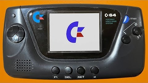 Handheld Commodore 64 (DTV) with SD card reader