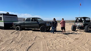 Truck With Toy Hauler Got A Little Stuck In Glamis Sand